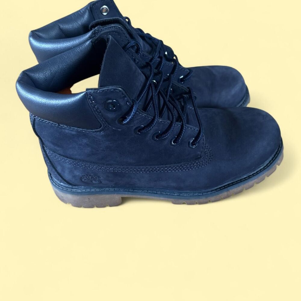 Timberland Navy Boots - Size 3Y